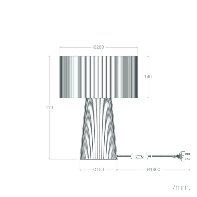 Scandinavian table lamp | SANDY
