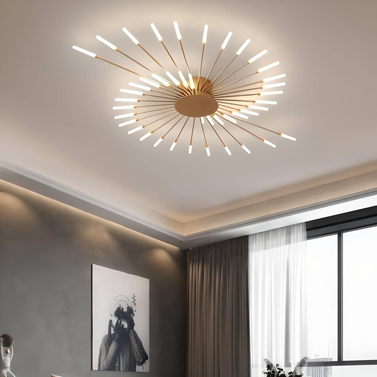 Plafonnier décoratif | ZODIACUS-Or-105 cm-Glowe-Studio