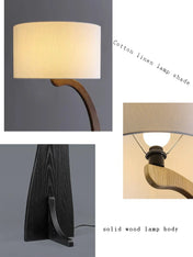 Modern wooden floor lamp