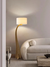 Modern wooden floor lamp