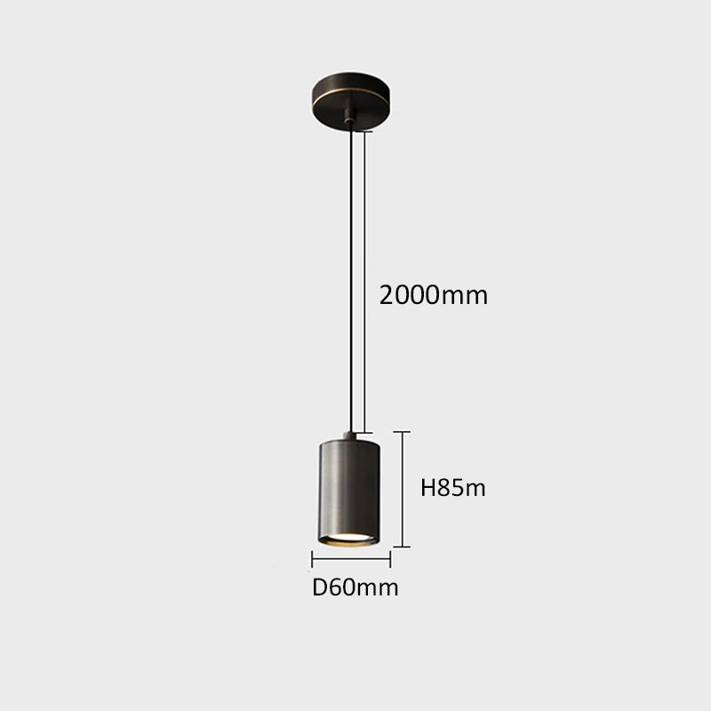 Lampe de chevet minimaliste nordique en cuivre design élégant