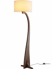 Modern wooden floor lamp
