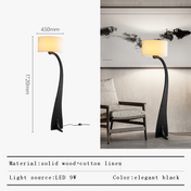 Modern wooden floor lamp