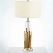 Gold art deco table lamp | ASTORIA