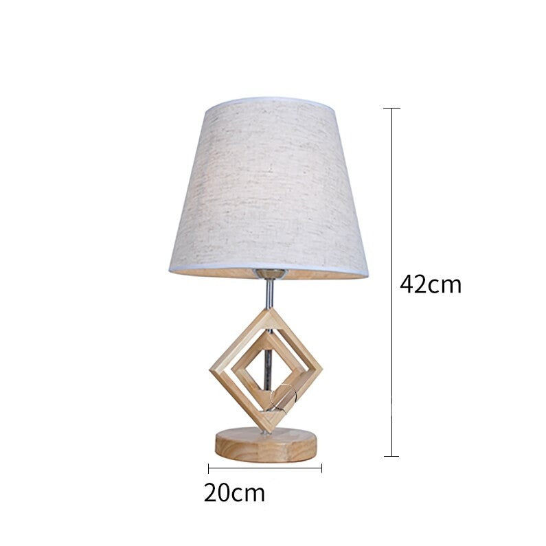 Modern wooden bedside lamp | UZO