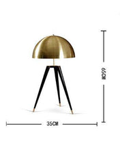 Lampe champignon dorée design moderne | FONGJI