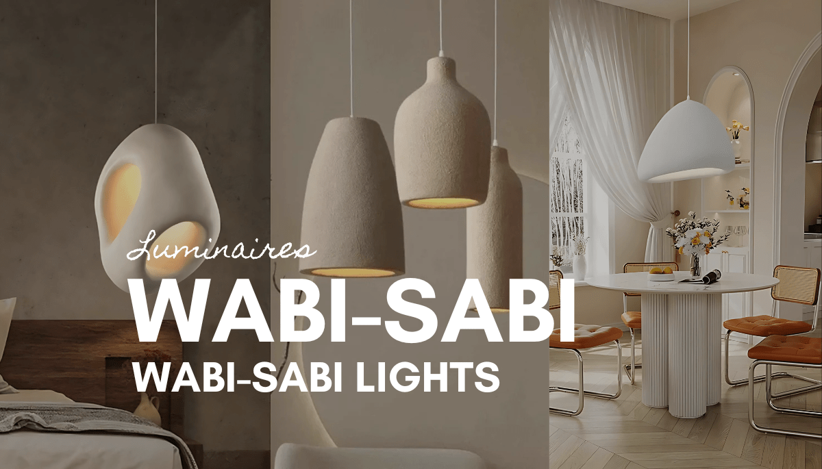 Tendances 2025 : illuminez votre intérieur avec les luminaires Wabi-Sabi