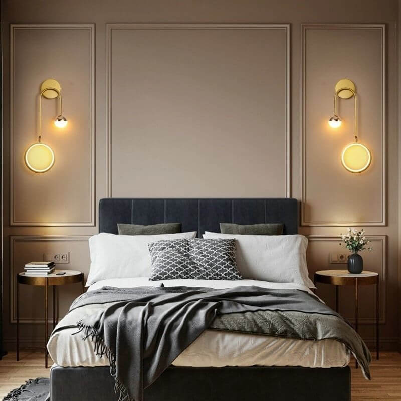 Applique murale chambre moderne | BELLUM-Or-Double-Glowe-Studio