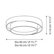 Designer Wooden Ceiling Light with Luminous Halo | EN