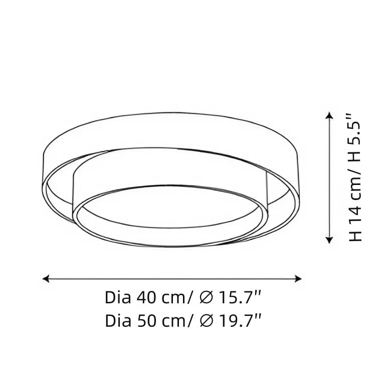 Designer Wooden Ceiling Light with Luminous Halo | EN