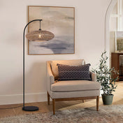 Modern natural floor lamp | HANA