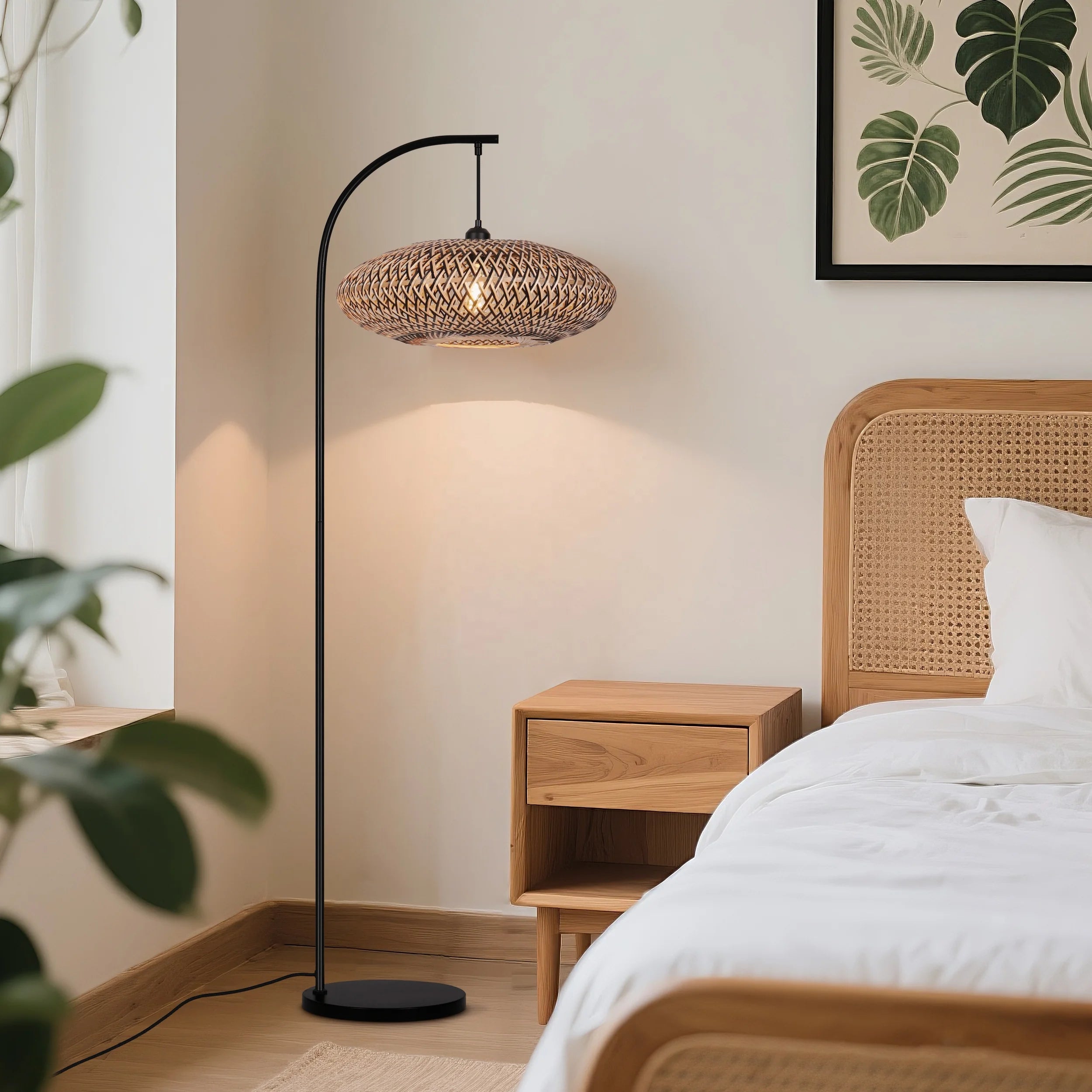Modern natural floor lamp | HANA