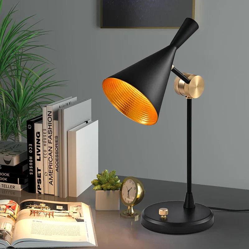 Lampe de chevet créative style rétro industriel pour intérieur