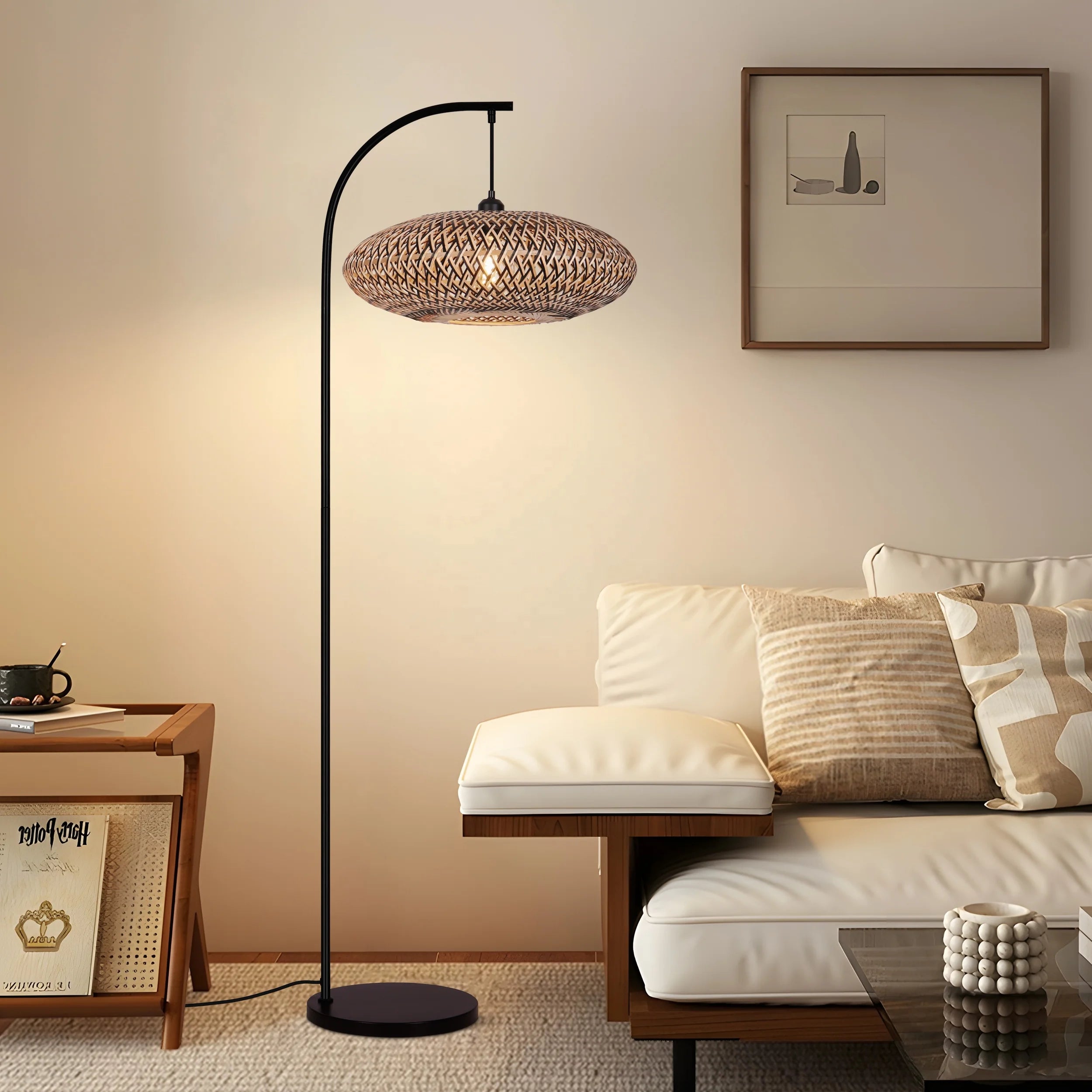 Modern natural floor lamp | HANA