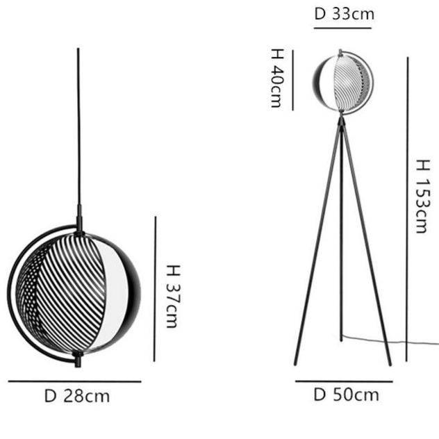 Lampadaire | BUU-Noir-Glowe-Studio