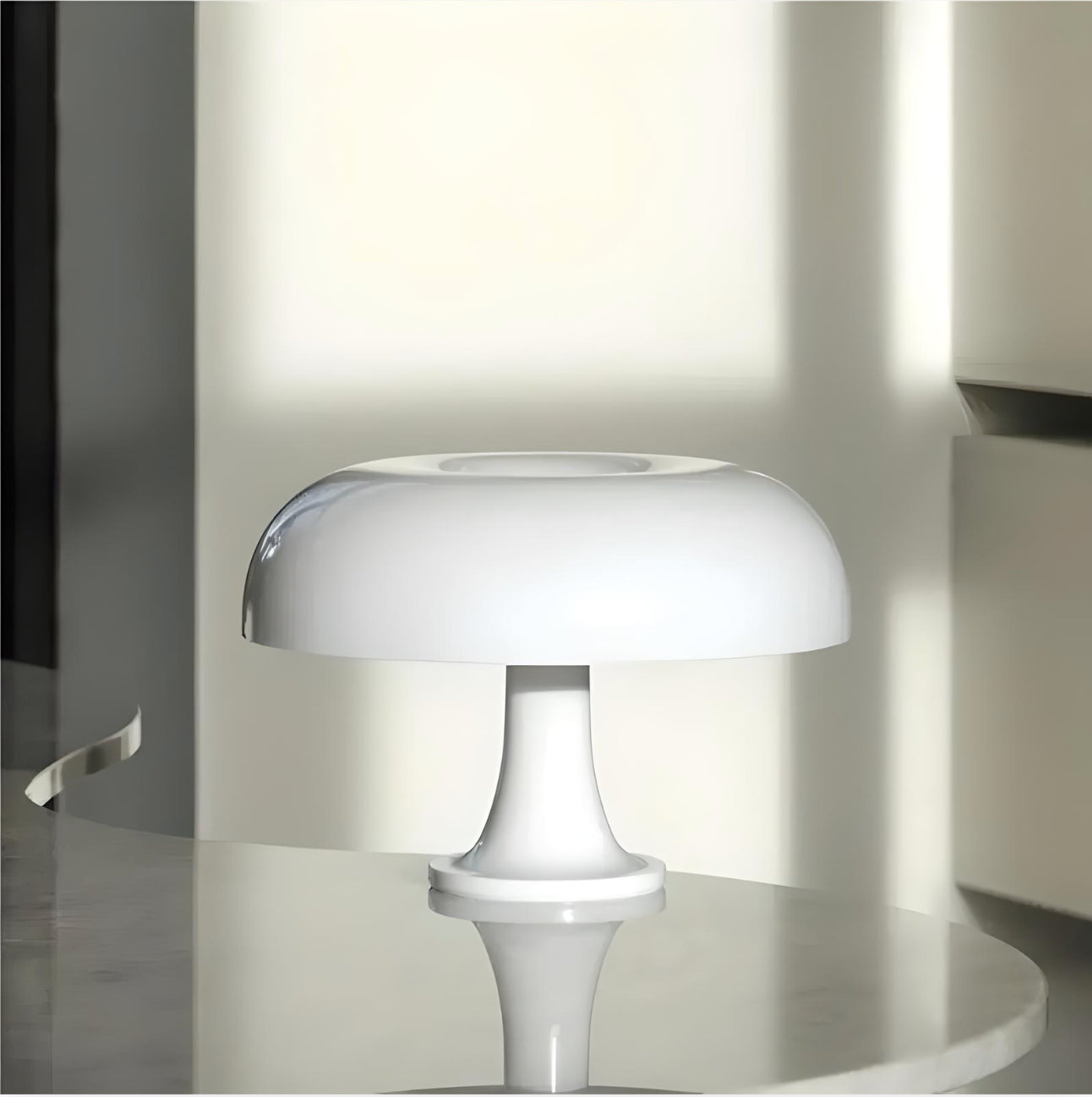 Lampe champignon blanche | BRILLIFIORI-Blanc-Glowe-Studio