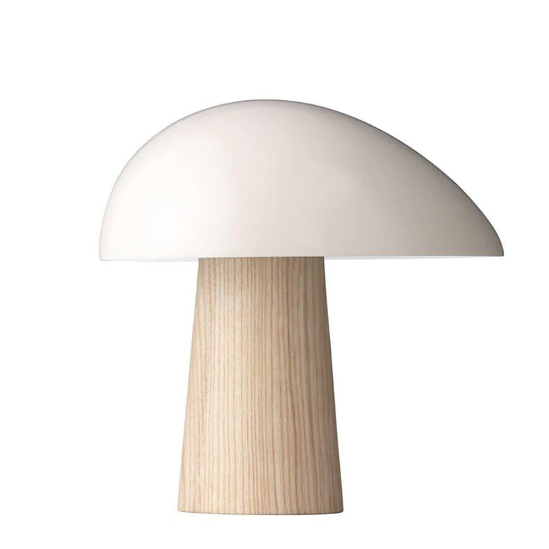 Lampe champignon bois | PIOPPINO-Blanc-Glowe-Studio