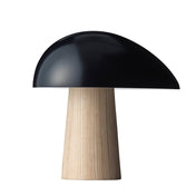 Lampe champignon bois | PIOPPINO-Noir-Glowe-Studio