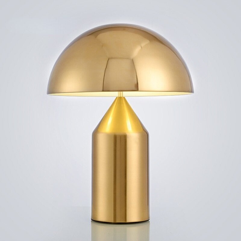 Lampe champignon dorée | MORELLO-Glowe-Studio