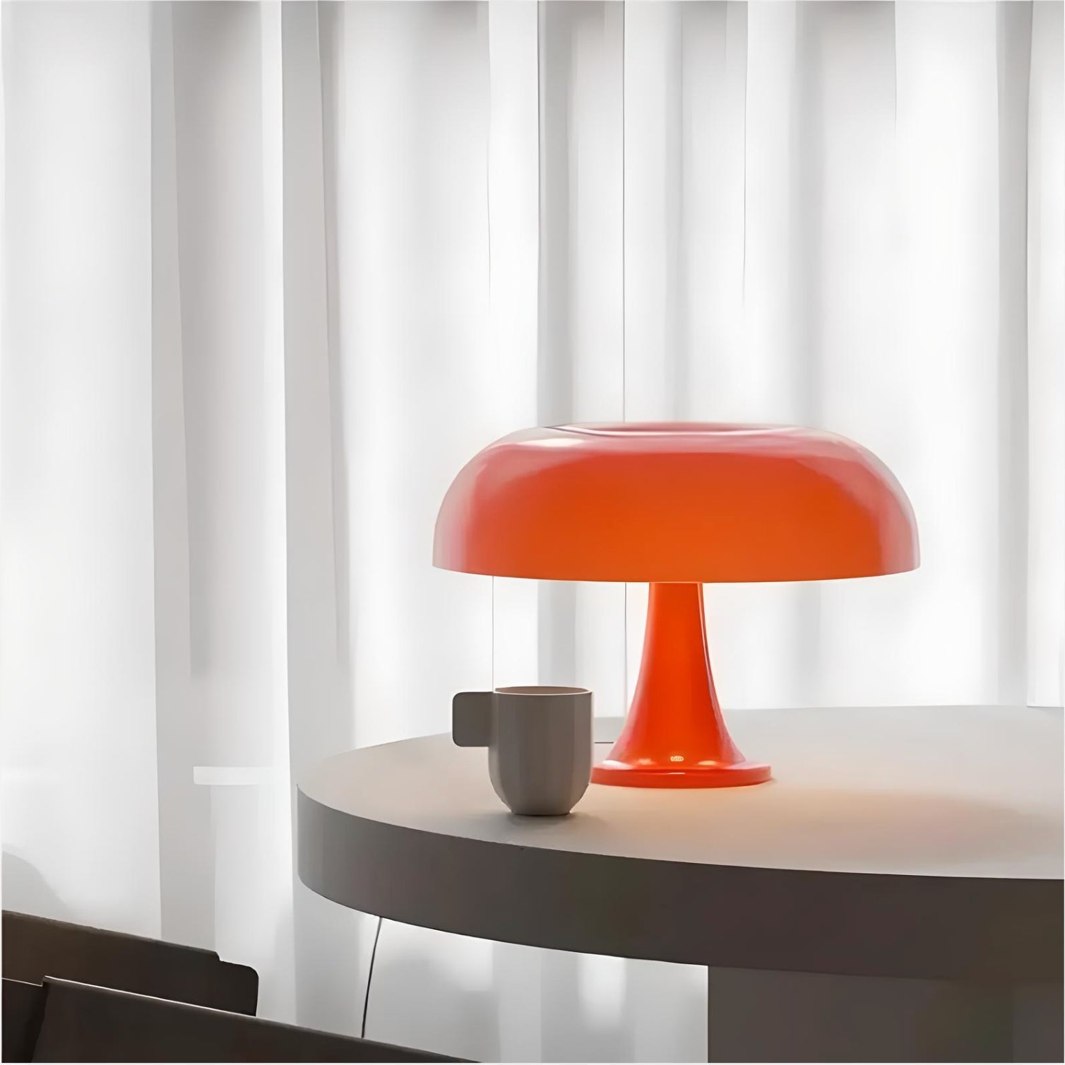 Lampe champignon orange | BRILLIFIORI-Orange-Glowe-Studio