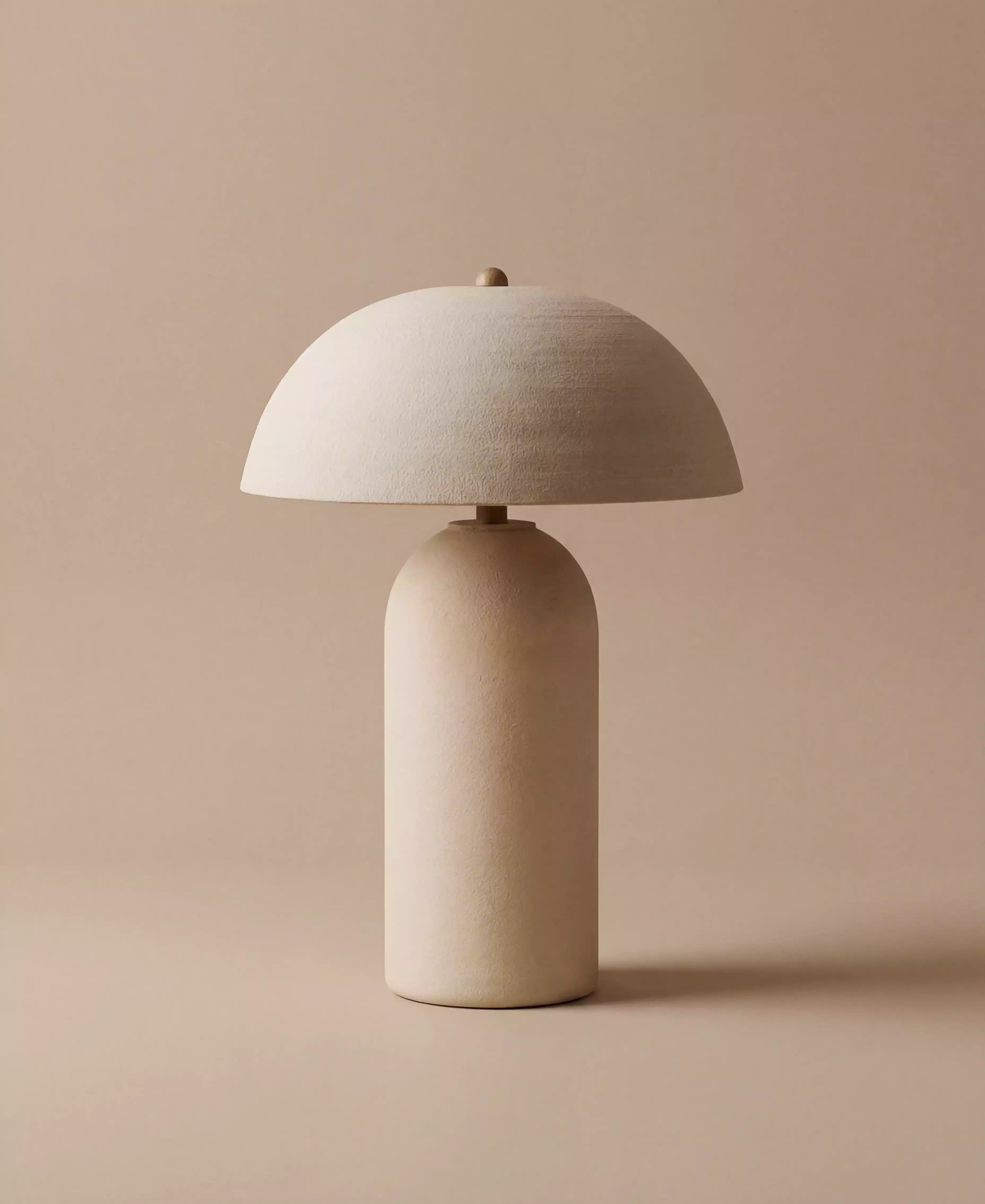 Handmade ceramic mushroom lamp | KURA