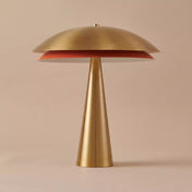 Golden design mushroom lamp | MIRABELLE