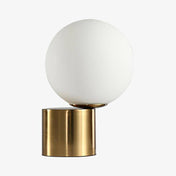 Lampe de chevet à base doré et boule en verre Moderne