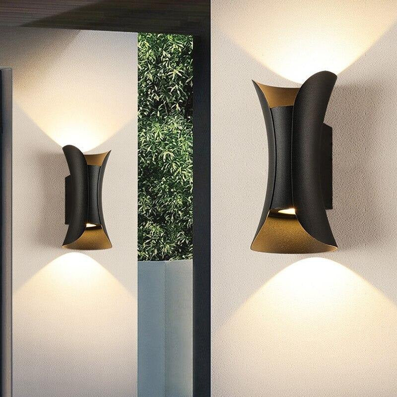 Luminaire extérieur design haut de gamme | FULGOR-Noir-Glowe-Studio