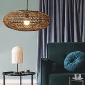 Lustre en bambou | ARORA-Marron-Glowe-Studio