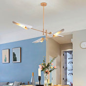 Lustre suspension industriel | VIVIDA-Blanc/Or-4 Têtes-Glowe-Studio