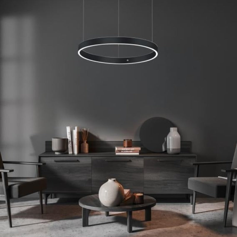 Lustre tendance pour salle à manger | MAGNUS-Noir-40 cm-Glowe-Studio