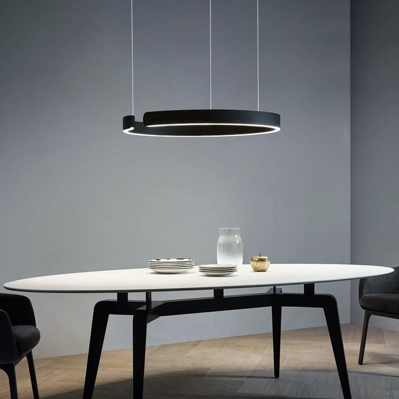 Lustre tendance pour salle à manger | MAGNUS-Noir-60 cm-Glowe-Studio