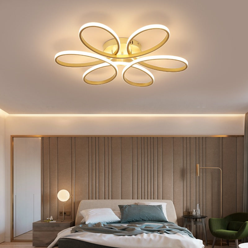 Plafonnier LED design | ANDROMEDA-Or-60 cm-Glowe-Studio