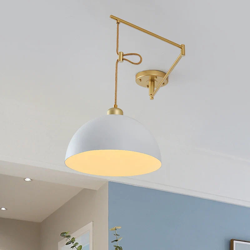 Lampe pendante nordique avec conception pliante et culbuteur