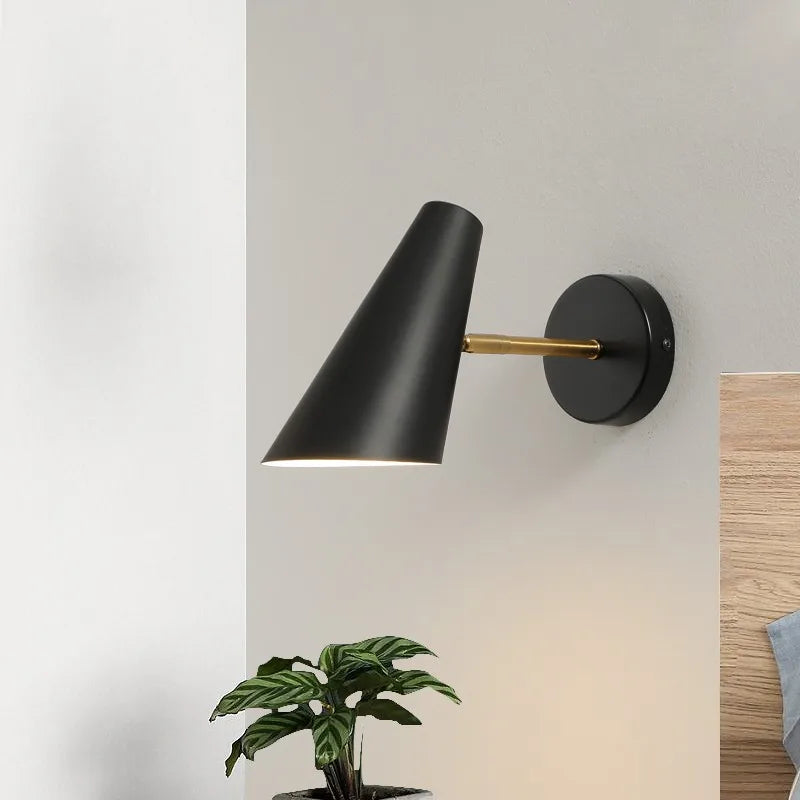 Lampe de chevet nordique moderne avec interrupteur créatif et mobile