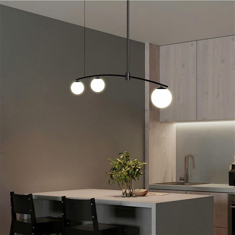 Suspension luminaire | LULU-3 Boules Noir-Glowe-Studio