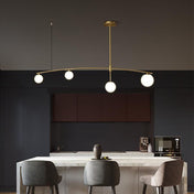 Suspension luminaire | LULU-4 Boules Doré-Glowe-Studio