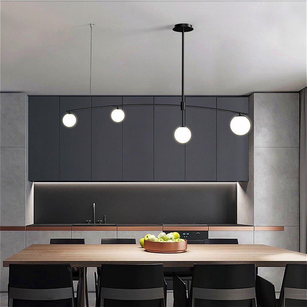 Suspension luminaire | LULU-4 Boules Noir-Glowe-Studio