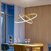 Suspension luminaire design pour salon | IDYLLE-Or-Double-Glowe-Studio