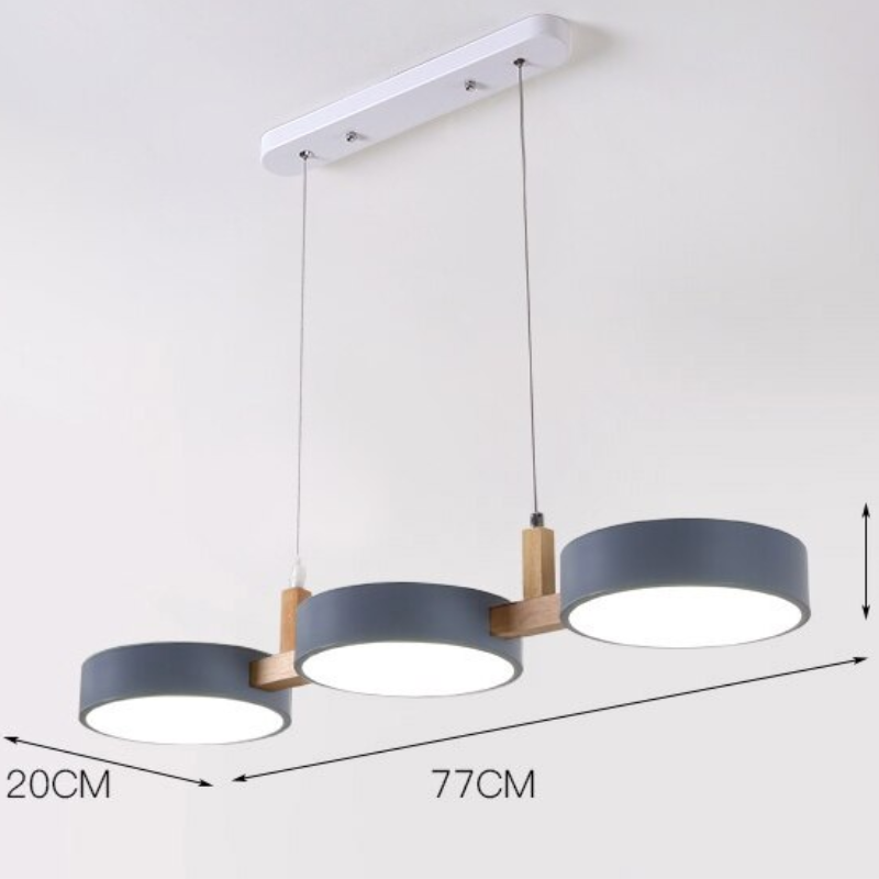 Suspension luminaire industriel | ENIGME-Gris-Glowe-Studio