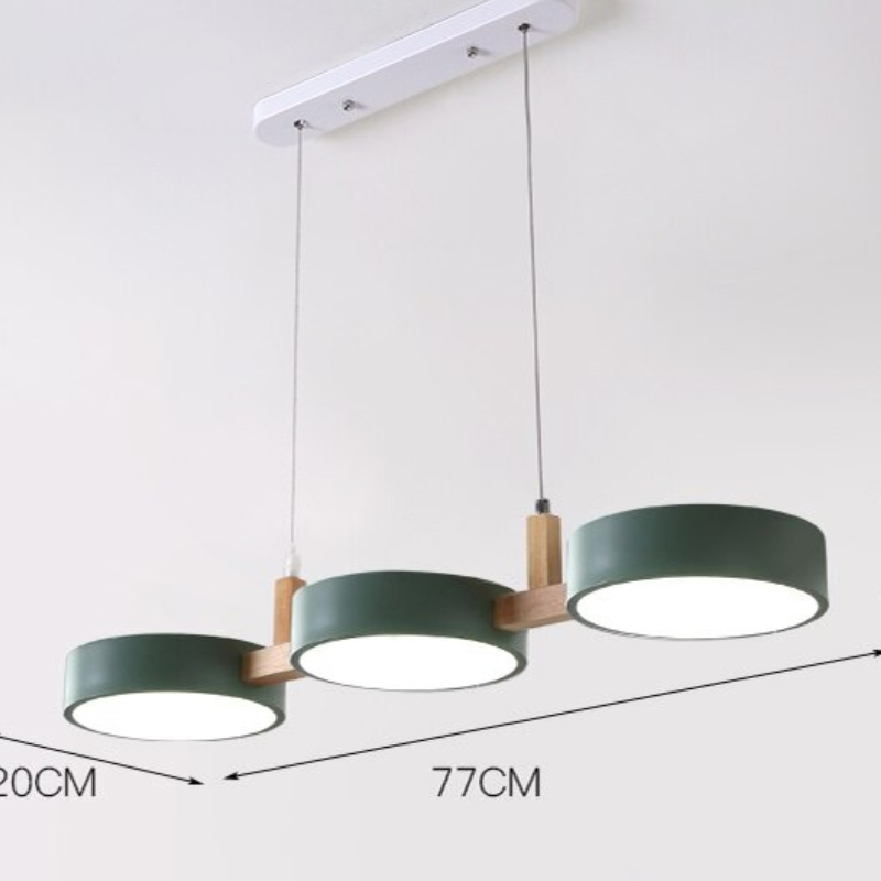 Suspension luminaire industriel | ENIGME-Vert-Glowe-Studio