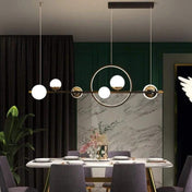 Suspension luminaire moderne | ELEGANCE-Noir/Or-Froid-Glowe-Studio