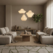 Wabi-Sabi Silk Pendant Light | HIKARI