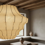 Wabi-Sabi Silk Pendant Light | HIKARI