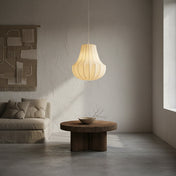 Wabi-Sabi Silk Pendant Light | HIKARI