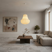 Wabi-Sabi Silk Pendant Light | HIKARI