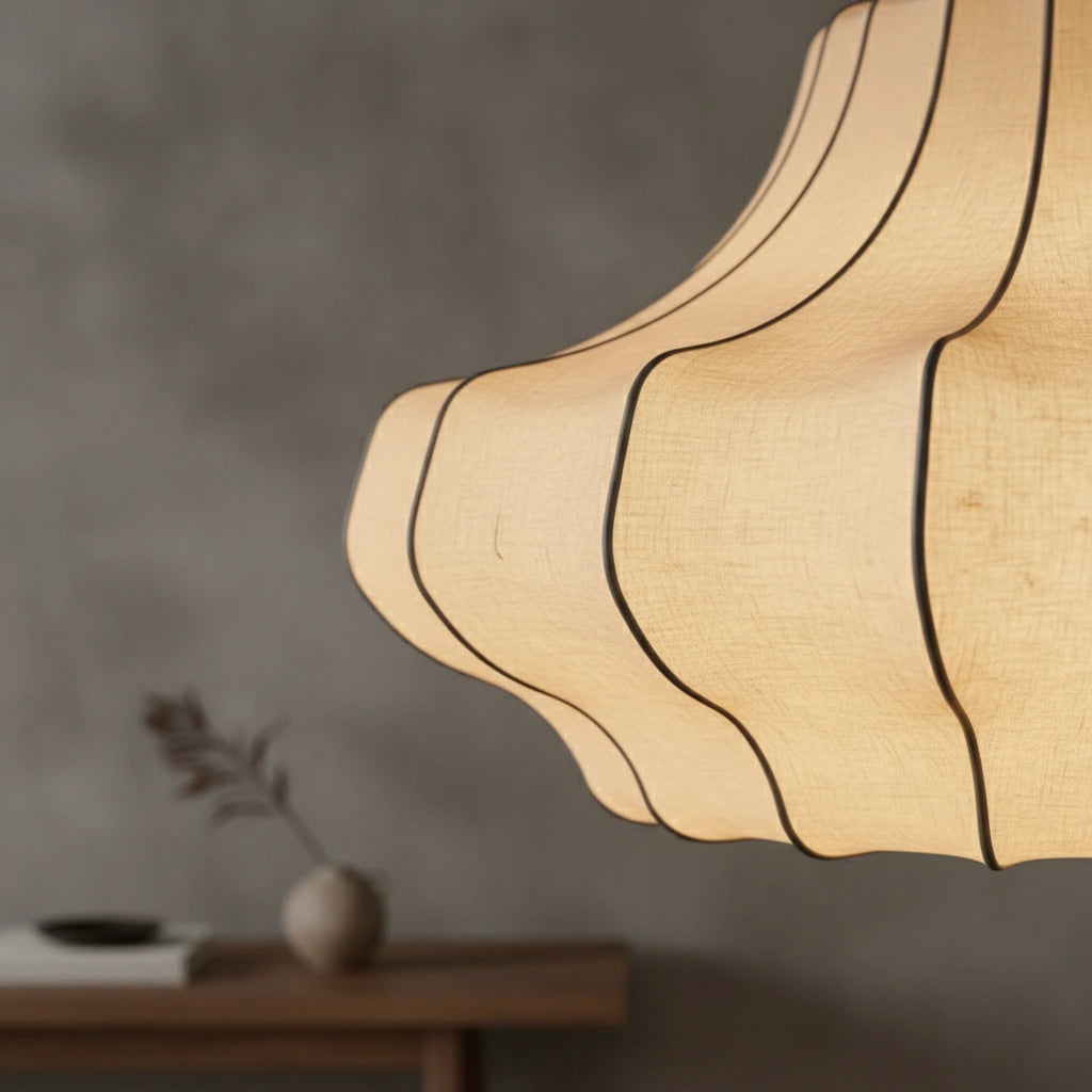 Wabi-Sabi Silk Pendant Light | HIKARI