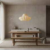 Wabi-Sabi Silk Pendant Light | HIKARI