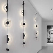 Applique murale 3 lumières marbre et métal doré moderne — vue 2