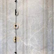 Applique murale 3 lumières marbre et métal doré moderne — vue 8